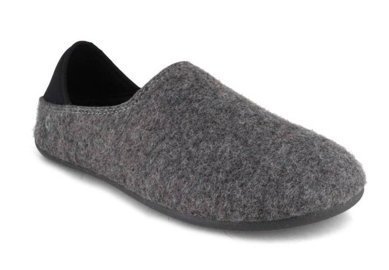 Gottstein Wool Slip-On Slipper, grey charcoal, damen, herren Hausschuh temperaturregulierend von Gottstein