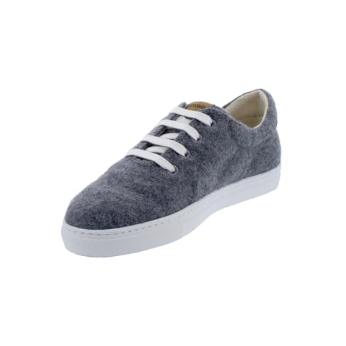 Gottstein Wool Walker 101 - Woll Sneaker für Damen & Herren | stylische Sneaker aus feinster Wolle - Obermaterial 100% Schurwolle - Gummisohle Grey, 42 | Woll-Sneaker von Gottstein