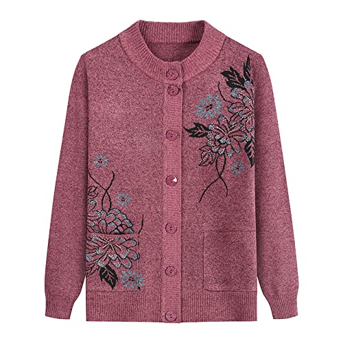 Gouekst Gestrickte Strickjacken Für Mittlere Und Ältere Personen - Damen Frühling Und Herbst Mutter Trägt Warmen Pullover Alte Dame Lässiges Oberteil Oma Trägt Strickjacke Mantel Jacke Kleidun Gouekst Gestrickte Strickjacken Für Mittlere Und Ältere Personen - Damen Frühling Und Herbst Mutter Trägt Warmen Pullover Alte Dame Lässiges Oberteil Oma Trägt Strickjacke Mantel Jacke Kleidun von Gouekst