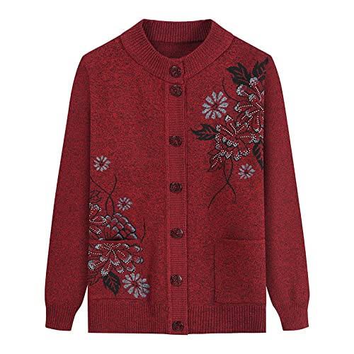 Gouekst Gestrickte Strickjacken Für Mittlere Und Ältere Personen - Damen Frühling Und Herbst Mutter Trägt Warmen Pullover Alte Dame Lässiges Oberteil Oma Trägt Strickjacke Mantel Jacke Kleidun Gouekst Gestrickte Strickjacken Für Mittlere Und Ältere Personen - Damen Frühling Und Herbst Mutter Trägt Warmen Pullover Alte Dame Lässiges Oberteil Oma Trägt Strickjacke Mantel Jacke Kleidun von Gouekst