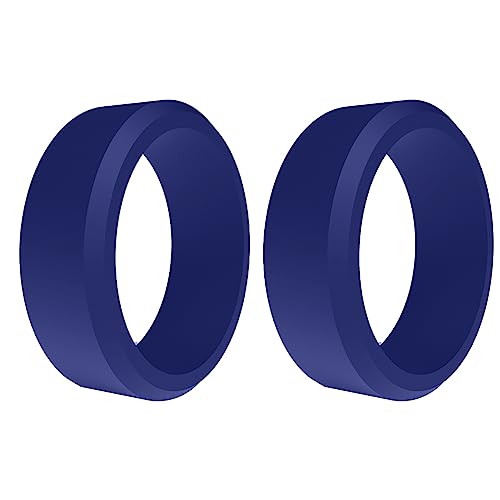 Goufride 2 Stück Beliebte Männer Frauen Silikon Coole Ringe Silikon Ehering Umwelt Outdoor Sport Ring 8 mm 11 von Goufride