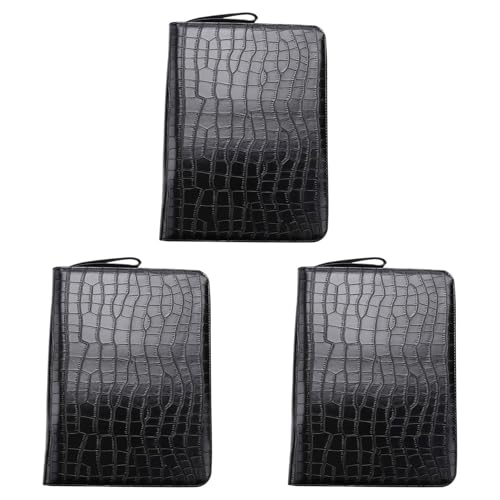 Goufride 3X GroßE KapazitäT FüLl Halter Fall Pu Leder Schwarz Farbe 48 Slots Stift Tasche Bleistift Tasche Goufride 3X GroßE KapazitäT FüLl Halter Fall Pu Leder Schwarz Farbe 48 Slots Stift Tasche Bleistift Tasche von Goufride