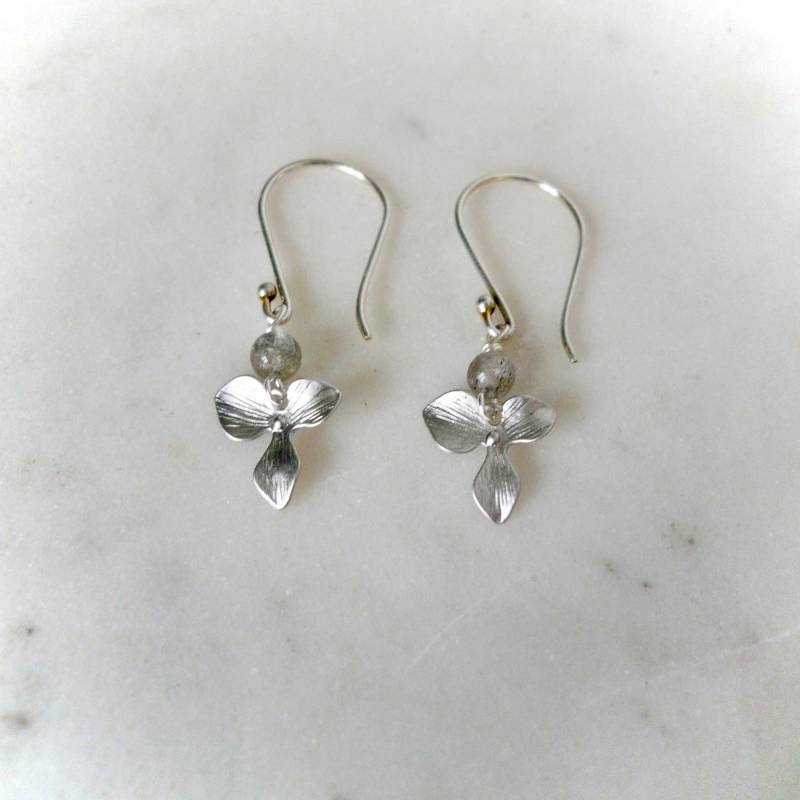 Grün Aventurin Sterling Silber Ohrringe | Blumen Tropfen Edelstein Orchideenblüte Grün Aventurin Sterling Silber Ohrringe | Blumen Tropfen Edelstein Orchideenblüte von GoumareJewelry