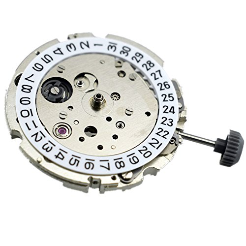 Miyota 821A Herren-Automatik-Uhrwerk mit Datumsanzeige, 21 Juwelen, p617 von Goutent