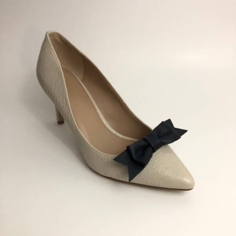 Dunkelblaue Leder Schleifen Schuhclips, Schuhschmuck Dunkelblaue Leder Schleifen Schuhclips, Schuhschmuck von GouzelsBitsAndPieces