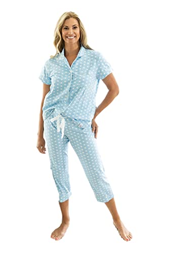 Gownies Post Surgery Mastektomy, Brustkrebs, Tummy Tuck Recovery Pajamas mit internen Drainage Taschen, Nicole, M von Gownies