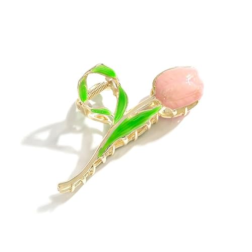 Große Blumen Haarspange große rutschfeste Haarklammern, starker Halt, Haarschmuck für Damen Mädchen Haarclips von Gowxs