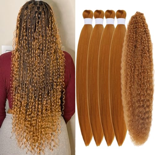 Honig Blonde Boho Haar für Flechten Farbe 27 Flechten Haar Pre Stretched Knotless Göttin Flechten Haar Synthetische 4c Curls Boho Flechten Frauen Honig Blonde Boho Haar für Flechten Farbe 27 Flechten Haar Pre Stretched Knotless Göttin Flechten Haar Synthetische 4c Curls Boho Flechten Frauen von Gozill