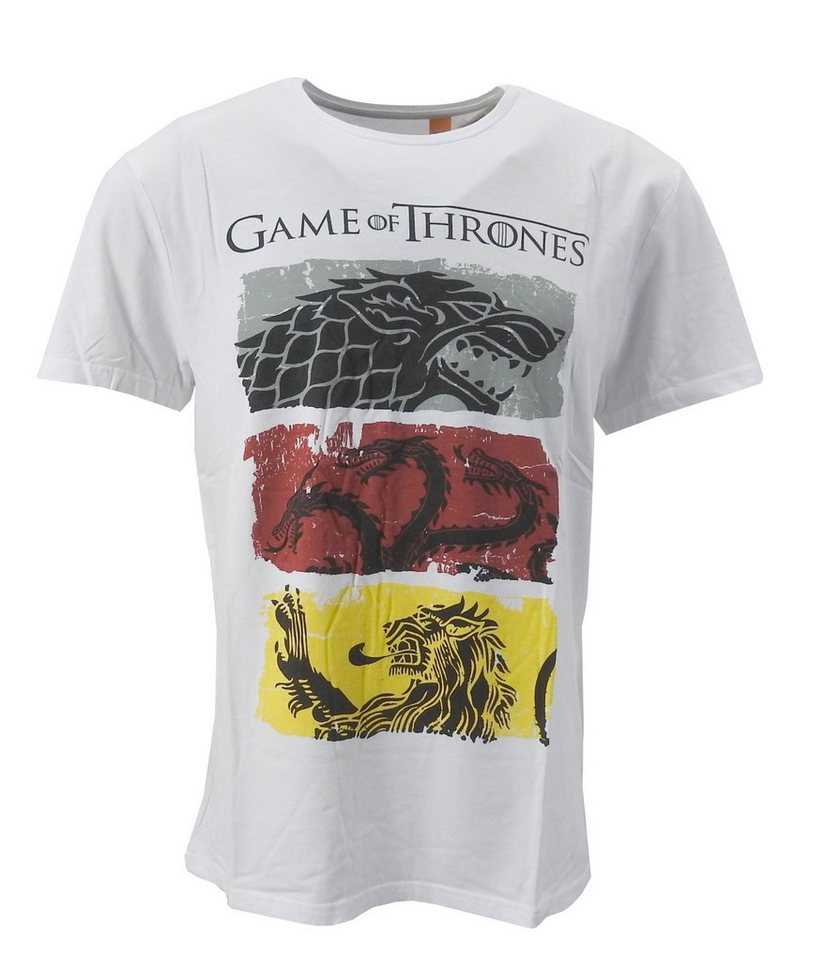 Gozoo T-Shirt Game of Thrones Herren T-SHIRT Targaryen Freizeit TShirt Shirt Men weiss von Gozoo