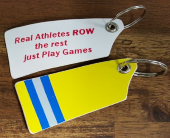 Echte Athleten Reihe Der Rest Spielen Sie Einfach Spiele, Geschenk Für Den Besten Freund, Rudern Schlüsselbund von Gr8Oars