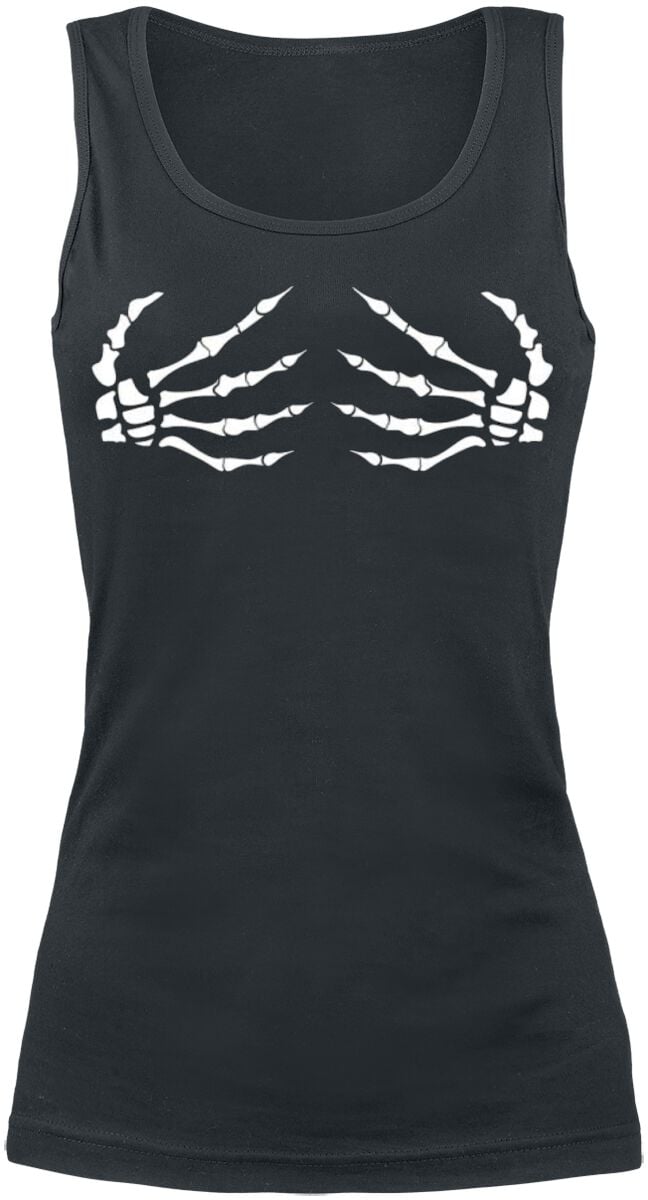 Grabbing Death Top - M bis XXL - für Damen - Größe XL - schwarz von Grabbing Death