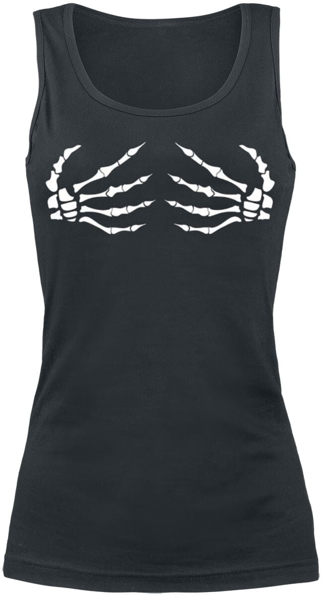 Grabbing Death Top - S bis XXL - für Damen - Größe XXL - schwarz von Grabbing Death