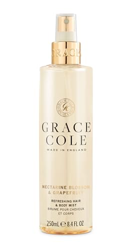 Grace Cole Nectarine Blossom & Grapefruit Body Mist, Hydrating Formula, Light on Hair and Skin, Leaves you Feeling and Smelling Fresh All Day 250ml von Grace Cole