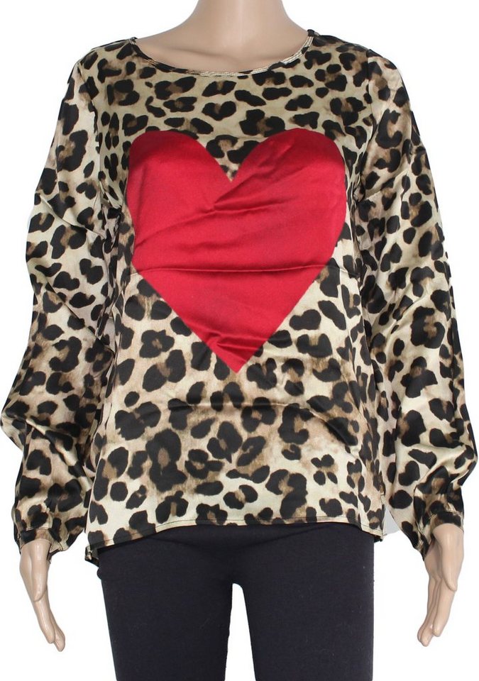 Grace Fashion Tunikashirt Herz Motiv Grace Fashion Tunikashirt Herz Motiv von Grace Fashion