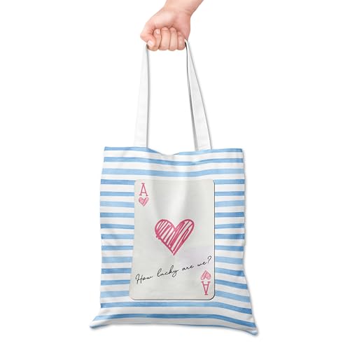 Grace Yonks Ace of Hearts Süße Canvas-Tragetasche – Romantische, ästhetische, wiederverwendbare Geschenktasche für Frauen, Paare und beste Freunde – rosa Tragetasche mit Liebesmotiv für Bücher Grace Yonks Ace of Hearts Süße Canvas-Tragetasche – Romantische, ästhetische, wiederverwendbare Geschenktasche für Frauen, Paare und beste Freunde – rosa Tragetasche mit Liebesmotiv für Bücher von Grace Yonks