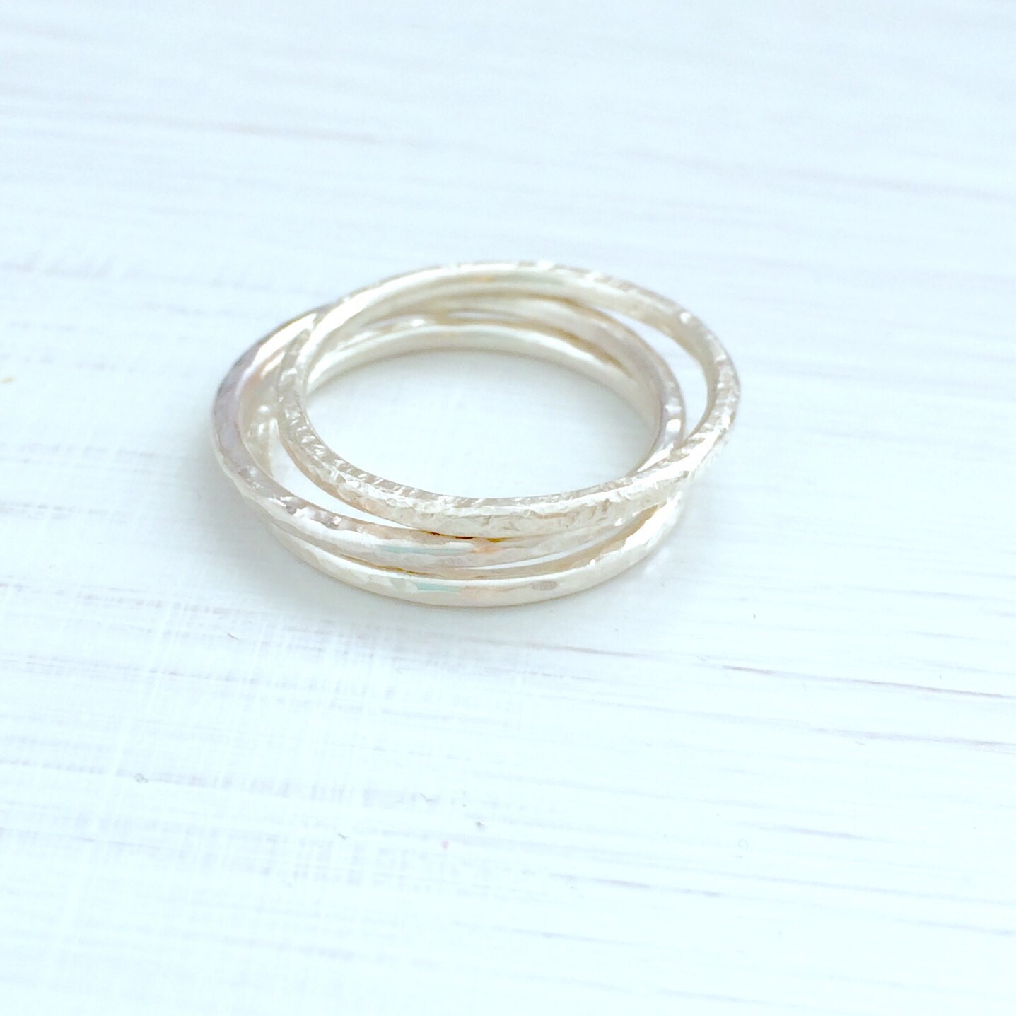 Silber Stapelringe, Stapelring Set, Schlichter Stapelring, Gehämmerter Silberring, Ehering Silber Stapelringe, Stapelring Set, Schlichter Stapelring, Gehämmerter Silberring, Ehering von GraceBaskerville