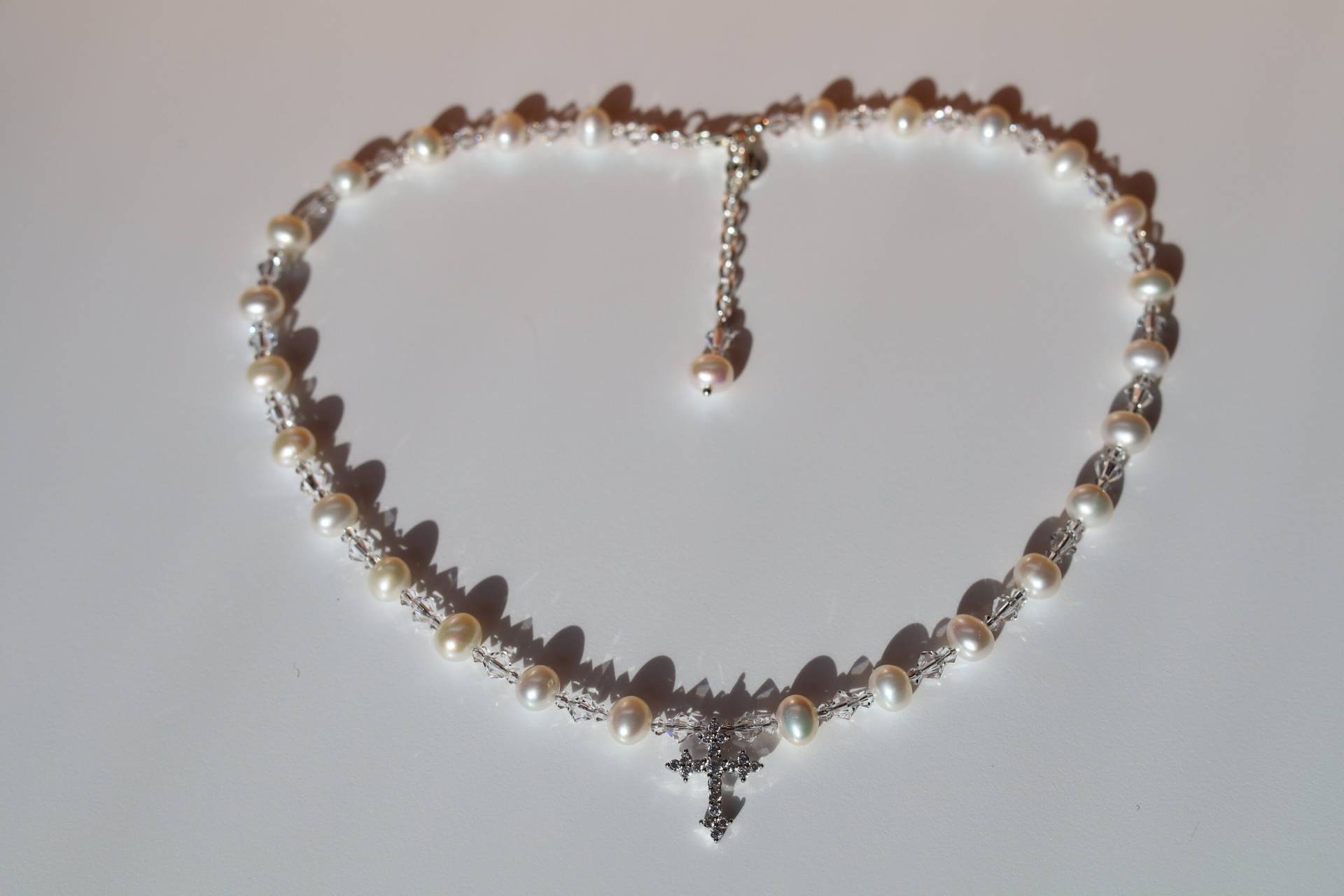 Süßwasserperle Halskette, Erste Kommunion Geschenk, Taufe Taufgeschenk, Konfirmation von GraceJewelryUS