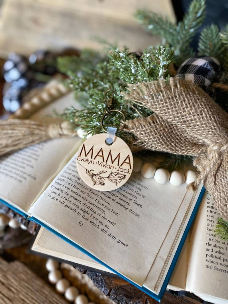 Lasergravierte Personalisierte Schlüsselanhänger Individuelle Namensschild von GraceJewelsDesign