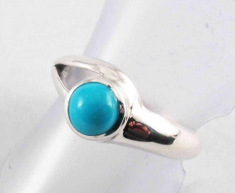 Natürlicher Türkis Edelstein-Ring Set in Nickel Frei Sterlingsilber, Hell Blau Ring, Einfache Edelstein-Ringe, Designer Schmuck Natürlicher Türkis Edelstein-Ring Set in Nickel Frei Sterlingsilber, Hell Blau Ring, Einfache Edelstein-Ringe, Designer Schmuck von Graceanchor