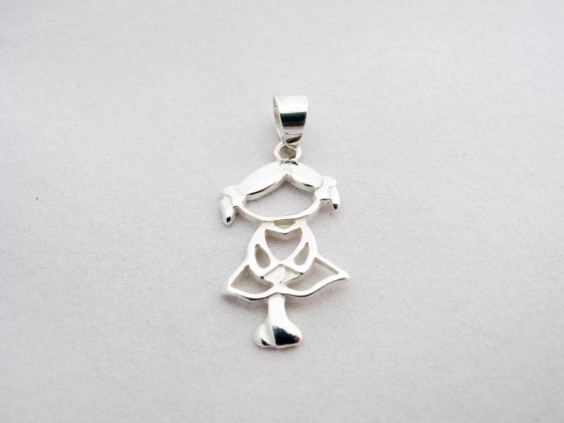 Tochter Mädchen Anhänger in Sterling Silber, Für Mama, Seine A Girl ", " Kostbare Momente Leicht Tochter Mädchen Anhänger in Sterling Silber, Für Mama, Seine A Girl ", " Kostbare Momente Leicht von Graceanchor