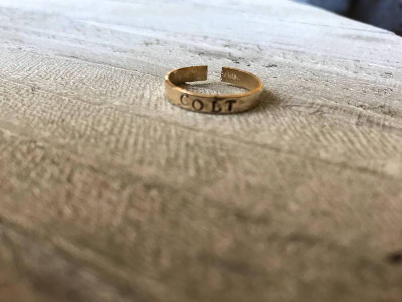 Dünne Gehämmerte Verstellbare Messing Ring | Stapelbare Name Geschenk Für Mama Muttertagsgeschenk Handgestempelt Personalisierte Dünne Gehämmerte Verstellbare Messing Ring | Stapelbare Name Geschenk Für Mama Muttertagsgeschenk Handgestempelt Personalisierte von Gracecreationsbysara