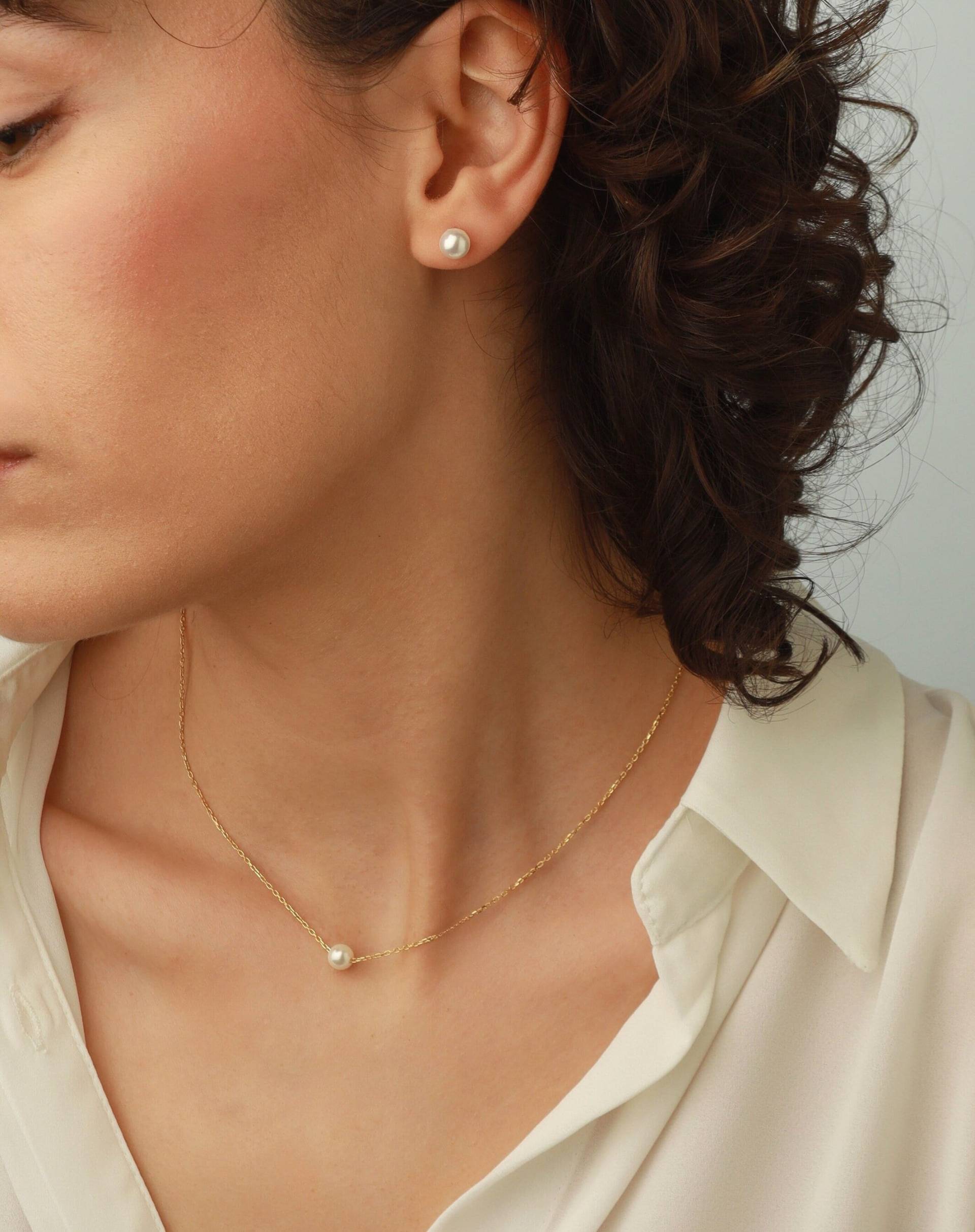 Einzelperlenkette von GracedJewelery