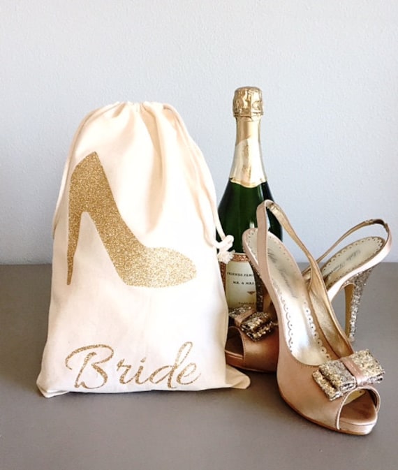 Hochzeit Schuhe Tasche Brautparty Geschenke Personalisierte Glitzer Geschenktasche Hochzeit Schuhe Tasche Brautparty Geschenke Personalisierte Glitzer Geschenktasche von GracefulGreetingCo