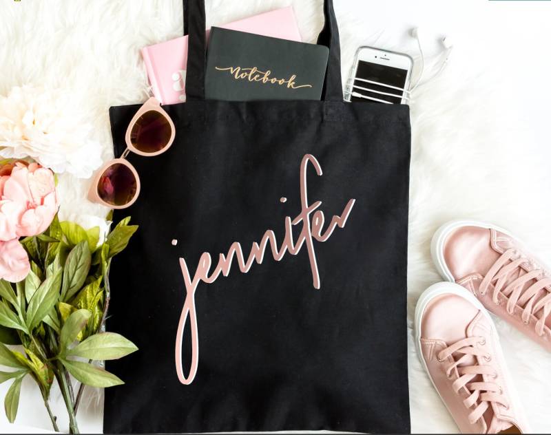 Personalisierte Tragetasche Mit Shadow Font | Tragetaschen Für Frauen Personalisierte Tragetasche Mit Shadow Font | Tragetaschen Für Frauen von GracefulGreetingCo