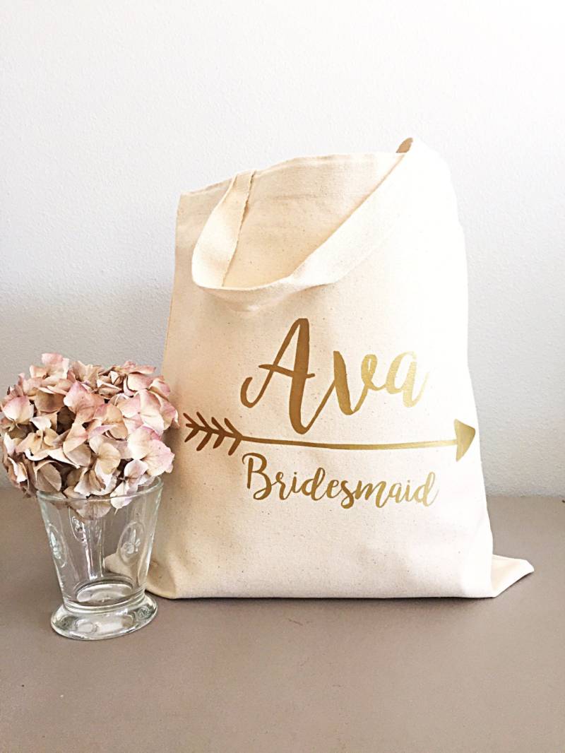 Personalisierte Tragetaschen Für Frauen - Gold Tasche Name Und Pfeil Personalisierte Tragetaschen Für Frauen - Gold Tasche Name Und Pfeil von GracefulGreetingCo