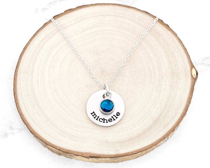 Personalisierte Kinder Namen Halskette Benutzerdefinierte Birthstone Familie Schmuck von GracefullyMadeStudio