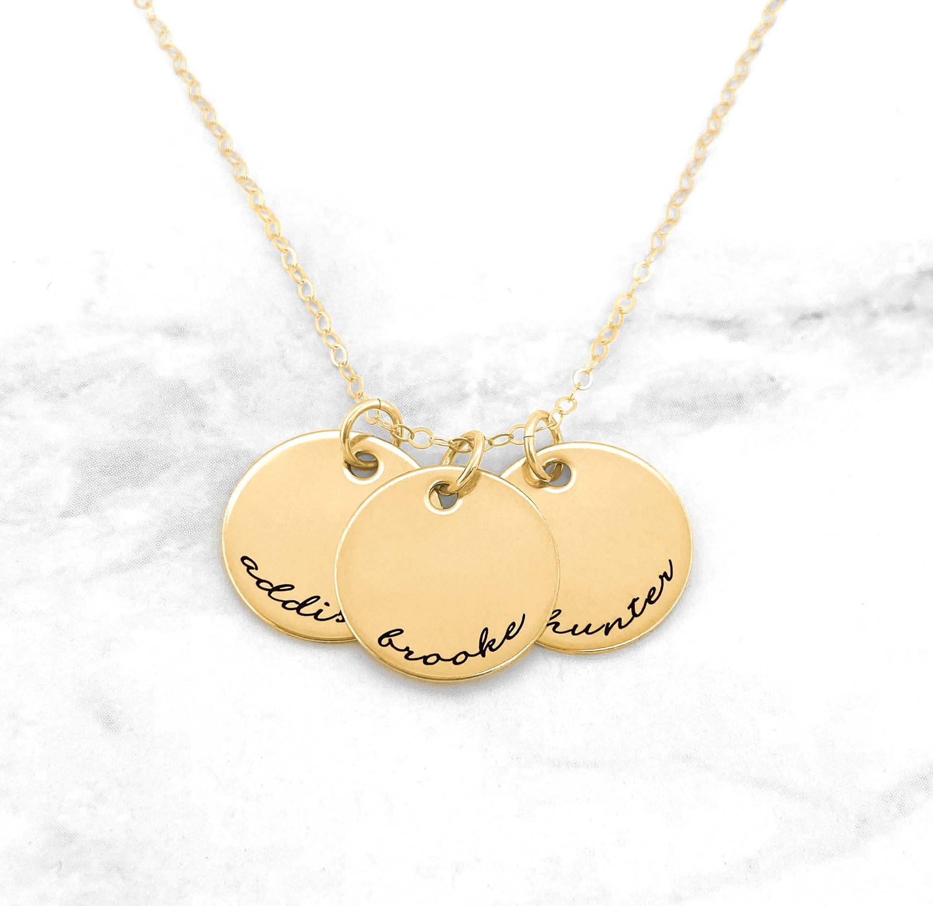 Personalisierte Sterling Silber Halskette Handgestempelter Namensschmuck von GracefullyMadeStudio