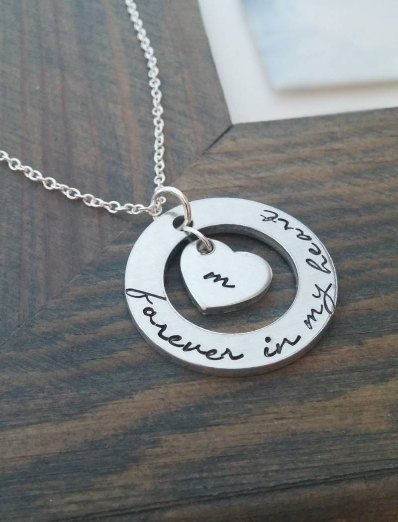 Für Immer in Meinem Herzen Halskette Personalisierte Erinnerungsgeschenk von GracefullyMadeStudio