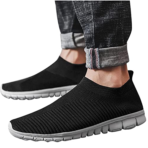 Graceyo Unisex Freizeitschuhe Sportschuhe Slip-on, Damen Herren Beiläufige Mesh Atmungsaktiv Sneakers Turnschuhe Laufschuhe Leicht Comfort Fitnessschuhe Outdoorschuhe Sommer Sport Flache Schuhe von Graceyo