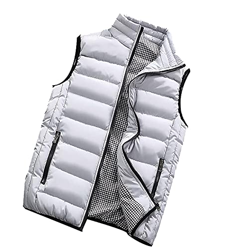 Graceyo Weste Herren Herbst Winter Steppweste mit Stehkragen Warm Ärmellose Jacke Funktionsweste Sportweste Outdoor Winddichte Frezeitweste Winterjacke Westen Wattierte Vest Herrenweste von Graceyo
