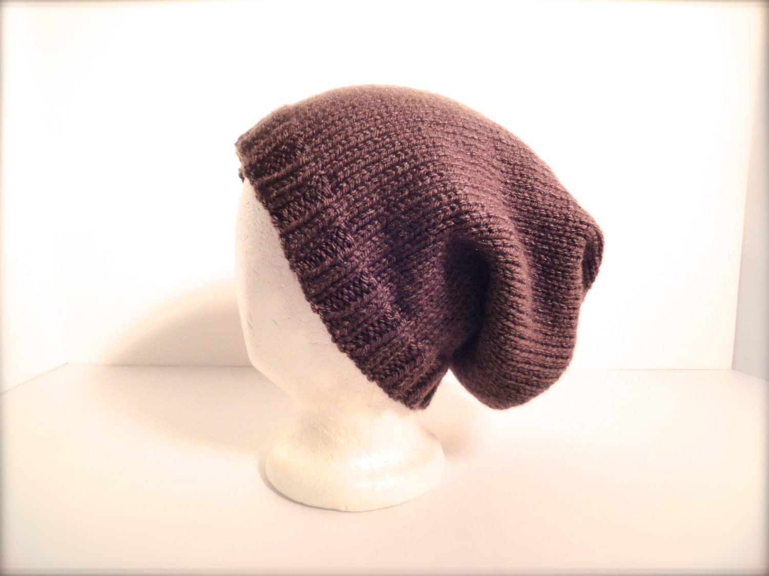 Hand Gestrickte Braun Warme Wolle Winter Kuschelmütze von GraciLuS