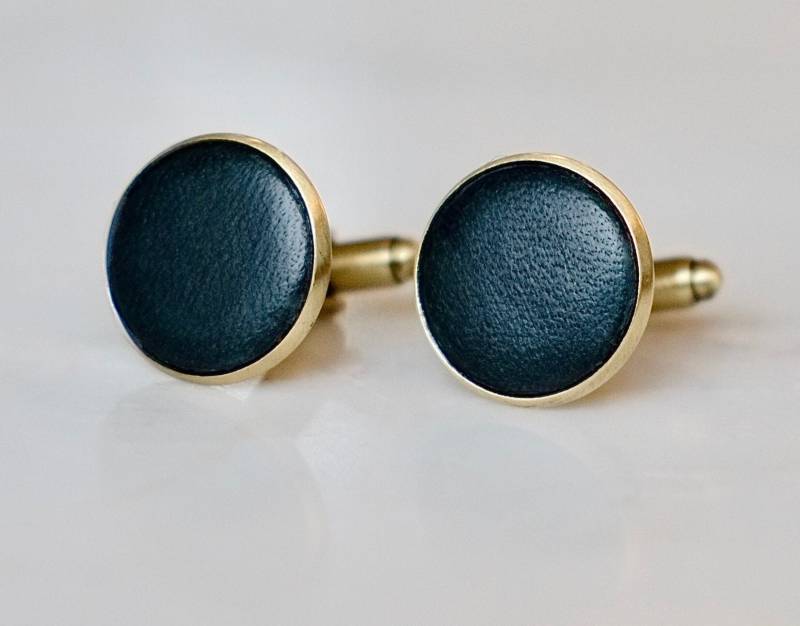 Paar Echtleder Manschettenknöpfe von GracieCollins