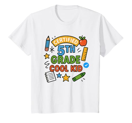 Zertifizierte 5. Klasse Cooles Kind, lustiges Schulanfang T-Shirt Zertifizierte 5. Klasse Cooles Kind, lustiges Schulanfang T-Shirt von Grade 5th Vibes Cool Kid Merch