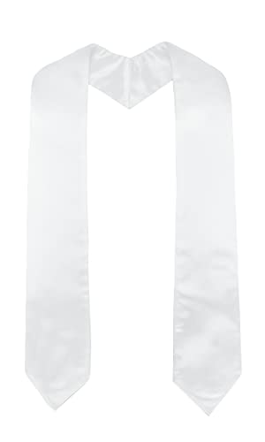 GraduatePro Abschluss Stola Kirche Priester Chor Stahl Erwachsene Unisex Universität 152cm Weiß von GraduatePro