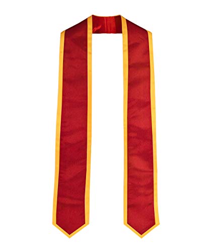 GraduatePro Abschluss Stola Schärpe Universität Kirche Priester Chor Stahl Erwachsene Rot Gold von GraduatePro