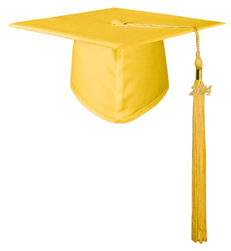 GraduatePro Doktorhut 2024 Abschluss Hut Bachelor Master Uni Akademiker Schuluniformen Studentenhut Studienabschluss Kappe Hüte Bachelor Hut Gold von GraduatePro