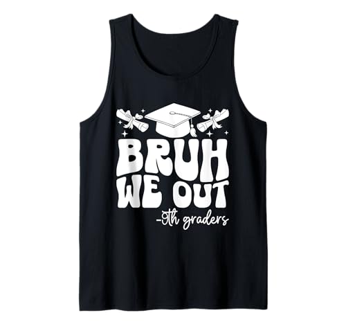 Herren Bruh We Out Neuntklässler des Jahrgangs 2025 Lustiger Absolvent Groovy Tank Top Herren Bruh We Out Neuntklässler des Jahrgangs 2025 Lustiger Absolvent Groovy Tank Top von Graduation Party Merchandise Co.
