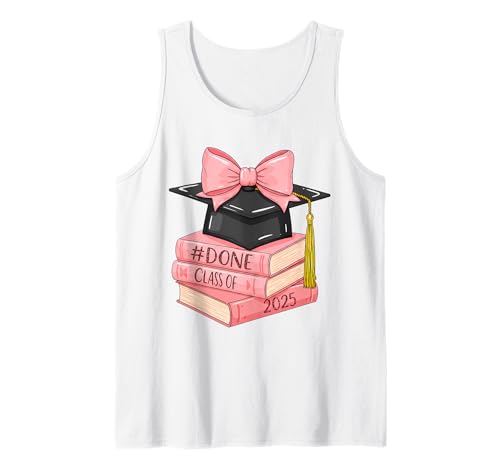 Herren Fertig, Klasse 2025, Lustiger Abschlusstag Tank Top Herren Fertig, Klasse 2025, Lustiger Abschlusstag Tank Top von Graduation Party Merchandise Co.
