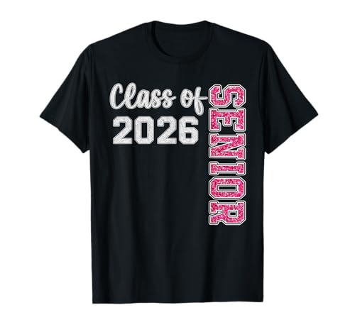 Class of 2026 Graduate Pink T-Shirt für ältere Mädchen T-Shirt Class of 2026 Graduate Pink T-Shirt für ältere Mädchen T-Shirt von Graduation Squad 2026 Shirt Gift for Girls