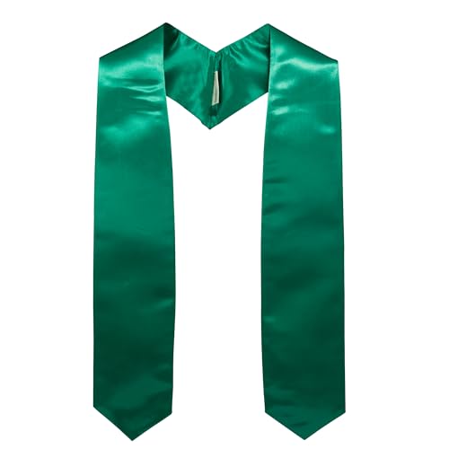 GraduationMall Abschluss Stola für akademische Kirche Priester Chor Stola Stahl 152cm Unisex Erwachsene Smaragd von GraduationMall