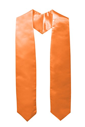 GraduationMall Abschluss Stola für akademische Kirche Priester Chor Stola Stahl 152cm Unisex Erwachsene Orange von GraduationMall