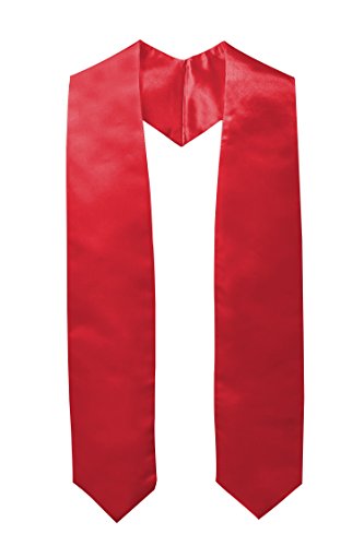 GraduationMall Abschluss Stola für akademische Kirche Priester Chor Stola Stahl 152cm Unisex Erwachsene Rot von GraduationMall