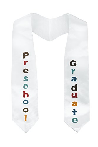 GraduationMall "preschool graduate Bunt Abschluss Stola für Kinder Glänzend Kind Abschluss Schärpe 100cm von GraduationMall