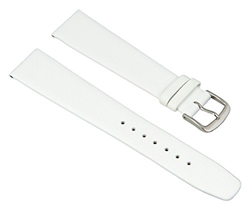 GRAF Manufaktur Jazz Uhrenarmband Kalbsleder Band Weiss 26217S, Stegbreite:13mm von Minott