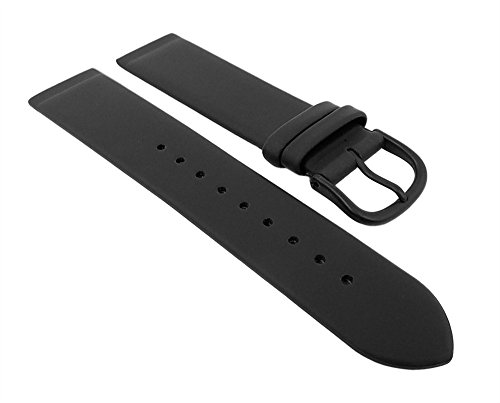 Graf Manufaktur Uhrenarmband Leder schwarz zum verschrauben passend zu versch. Marken, Stegbreite:18mm von Minott