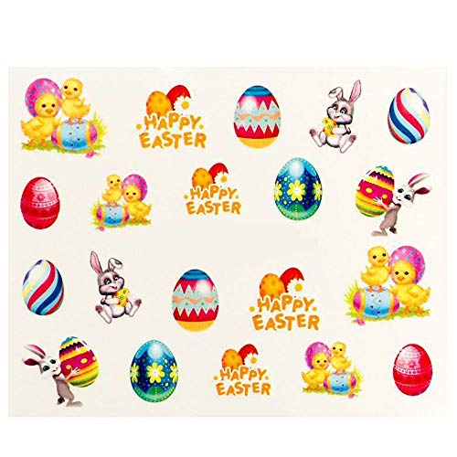 Nailart - Sticker mit Glitter - selbstklebend - Ostern - 702-BN-551 von Graffdesign